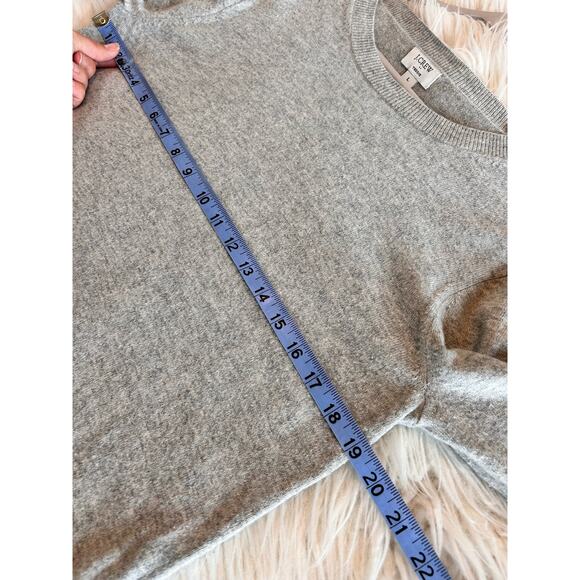 J. Crew Women’s Heather Wool Knit Crewneck Sweater Pullover Gray Size Large - Picture 9 of 11